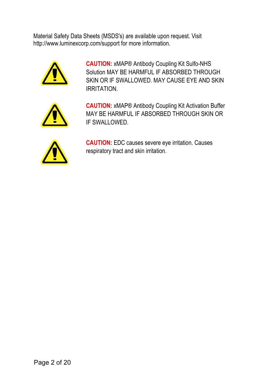 Luminex xMAP Antibody Coupling Kit User Manual | Page 6 / 24