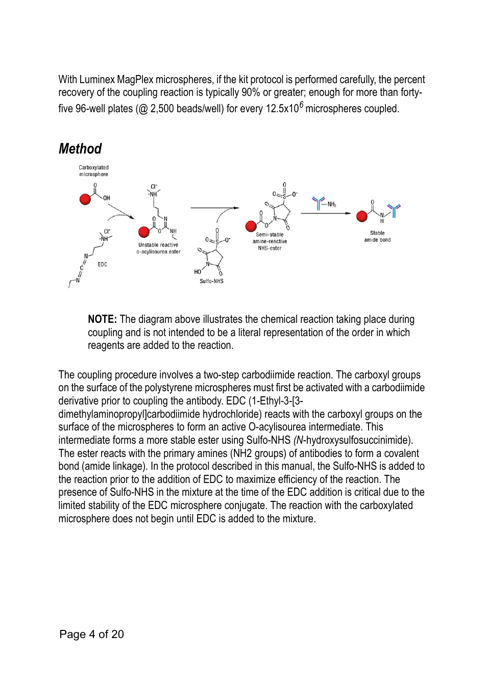 Method | Luminex xMAP Antibody Coupling Kit User Manual | Page 8 / 24