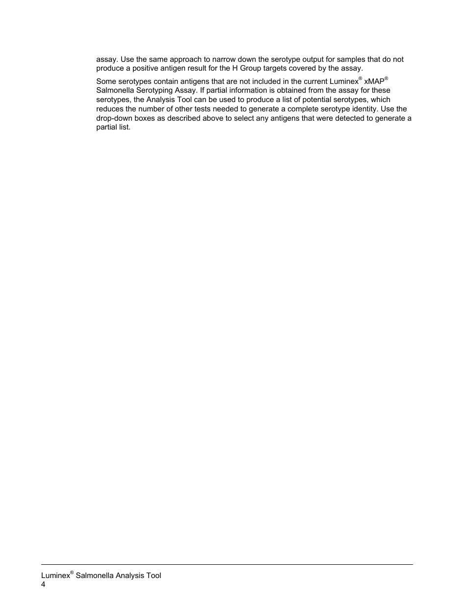 Luminex Salmonella Analysis Tool User Manual | Page 8 / 8
