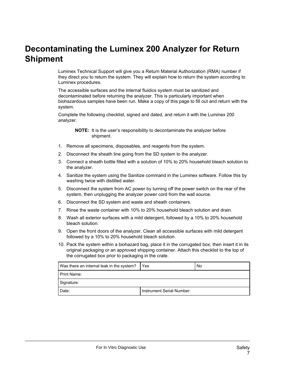 Luminex 200 System User Manual User Manual | Page 19 / 63