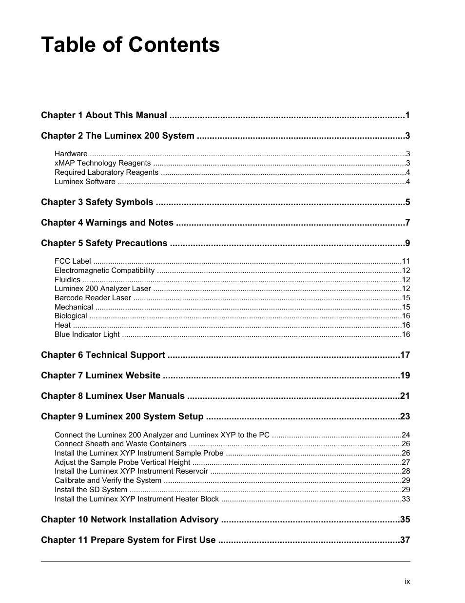Luminex 200 Installation Guide User Manual | Page 10 / 52