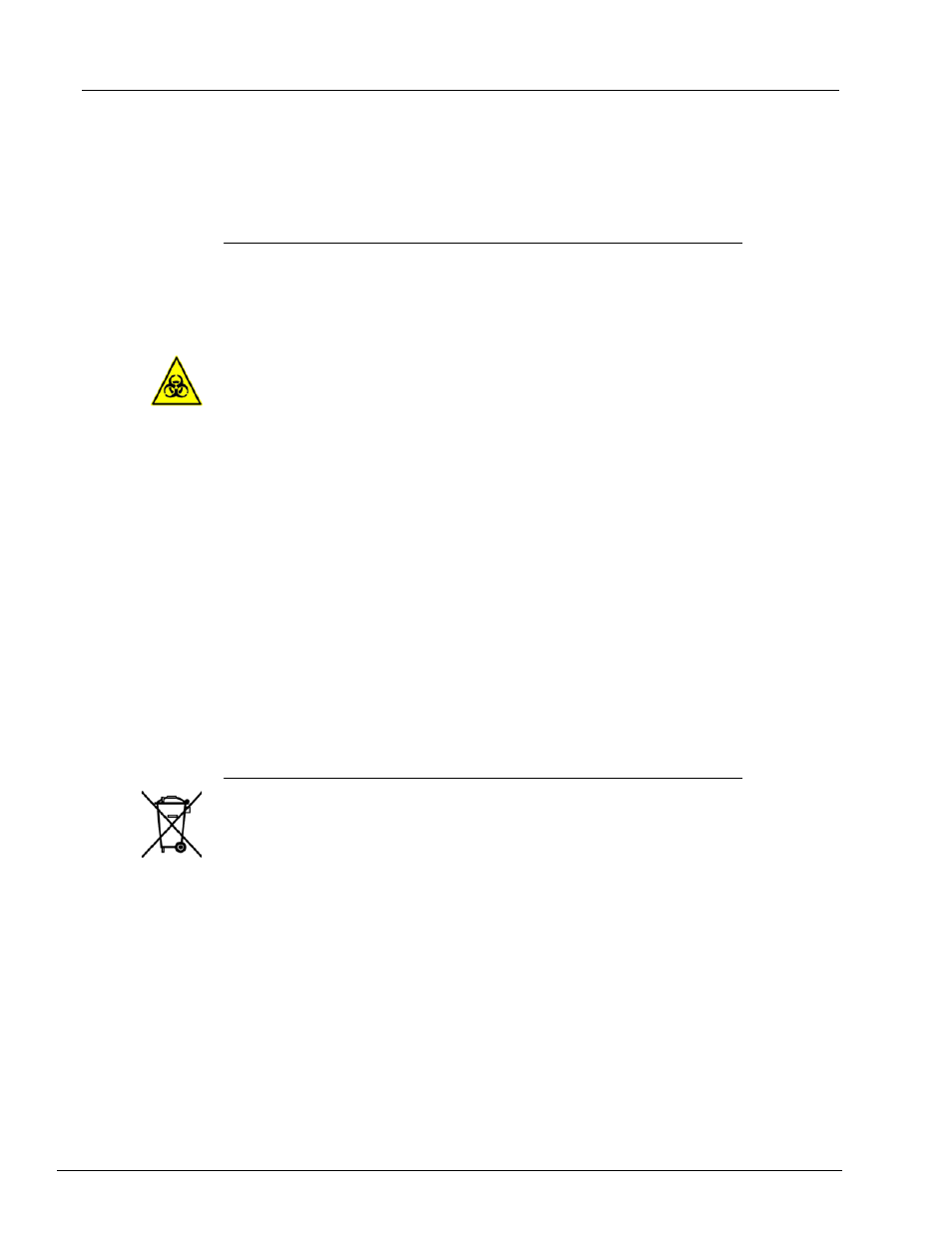 Indicator light, Decontamination procedure, Disposal of instrument | Decontamination procedure disposal of instrument | Luminex MAGPIX Installation and Hardware User (IVD) User Manual | Page 21 / 88