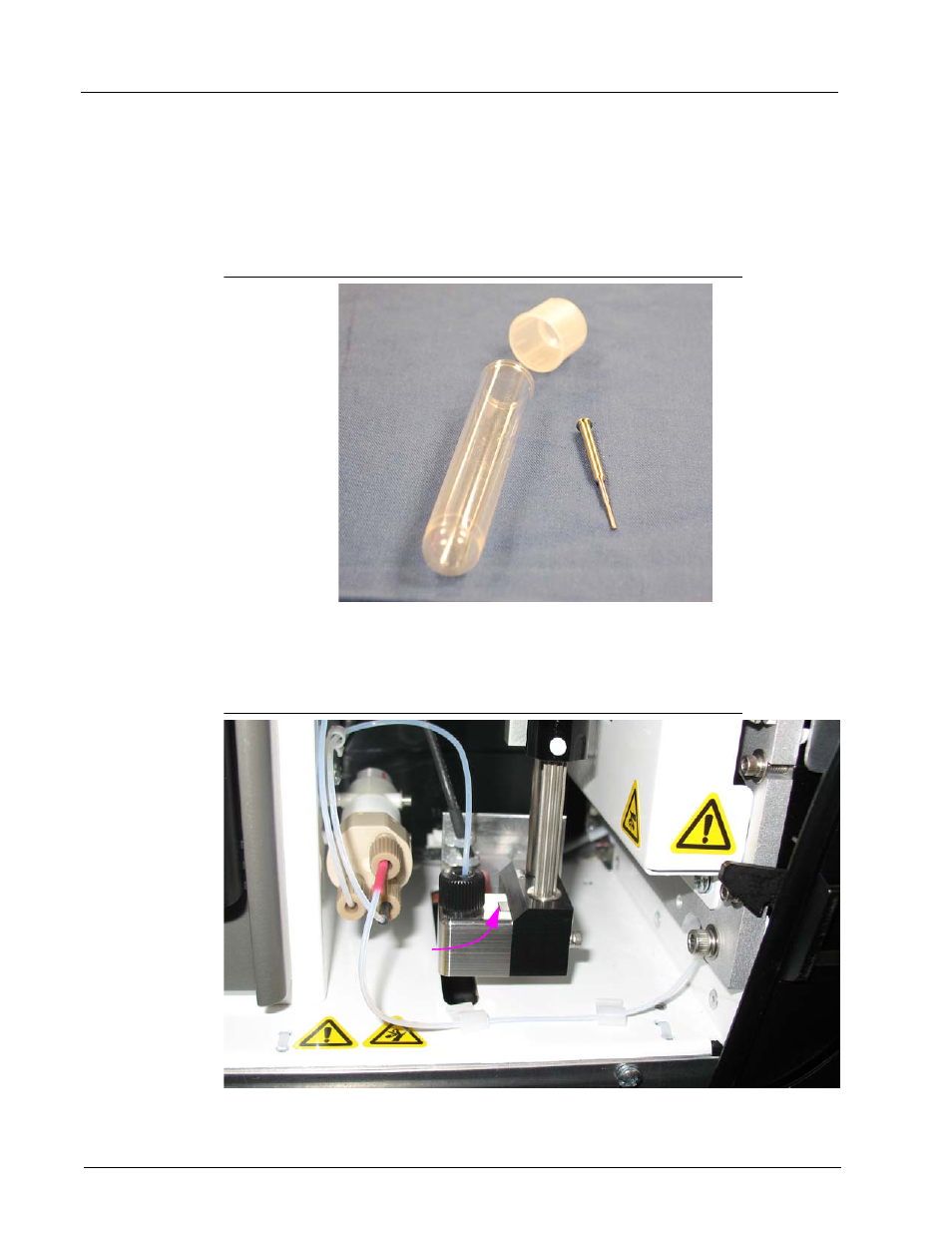 Installing the sample probe | Luminex MAGPIX Installation and Hardware User (IVD) User Manual | Page 32 / 88