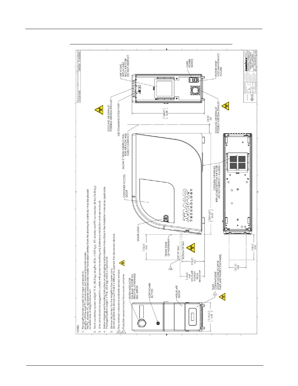 Installation diagrams | Luminex MAGPIX Installation and Hardware User (IVD) User Manual | Page 40 / 88