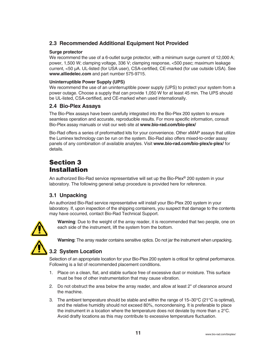 Luminex BioPlex XYP, LX200 User Manual (supplied by BioRad) User Manual | Page 17 / 51
