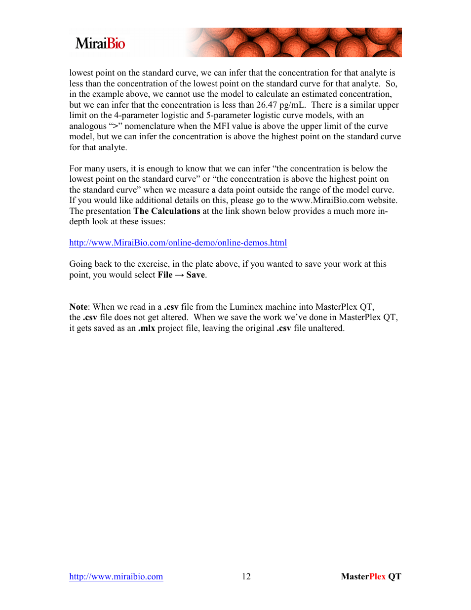 Luminex MasterPlex QT Tutorial Manual User Manual | Page 12 / 51