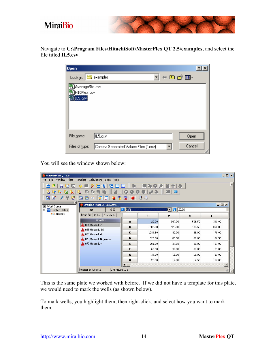 Luminex MasterPlex QT Tutorial Manual User Manual | Page 14 / 51