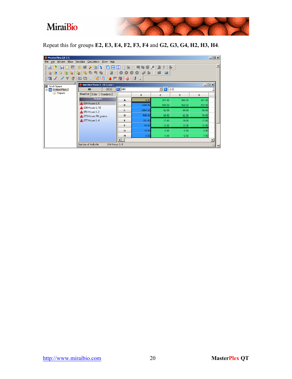 Luminex MasterPlex QT Tutorial Manual User Manual | Page 20 / 51