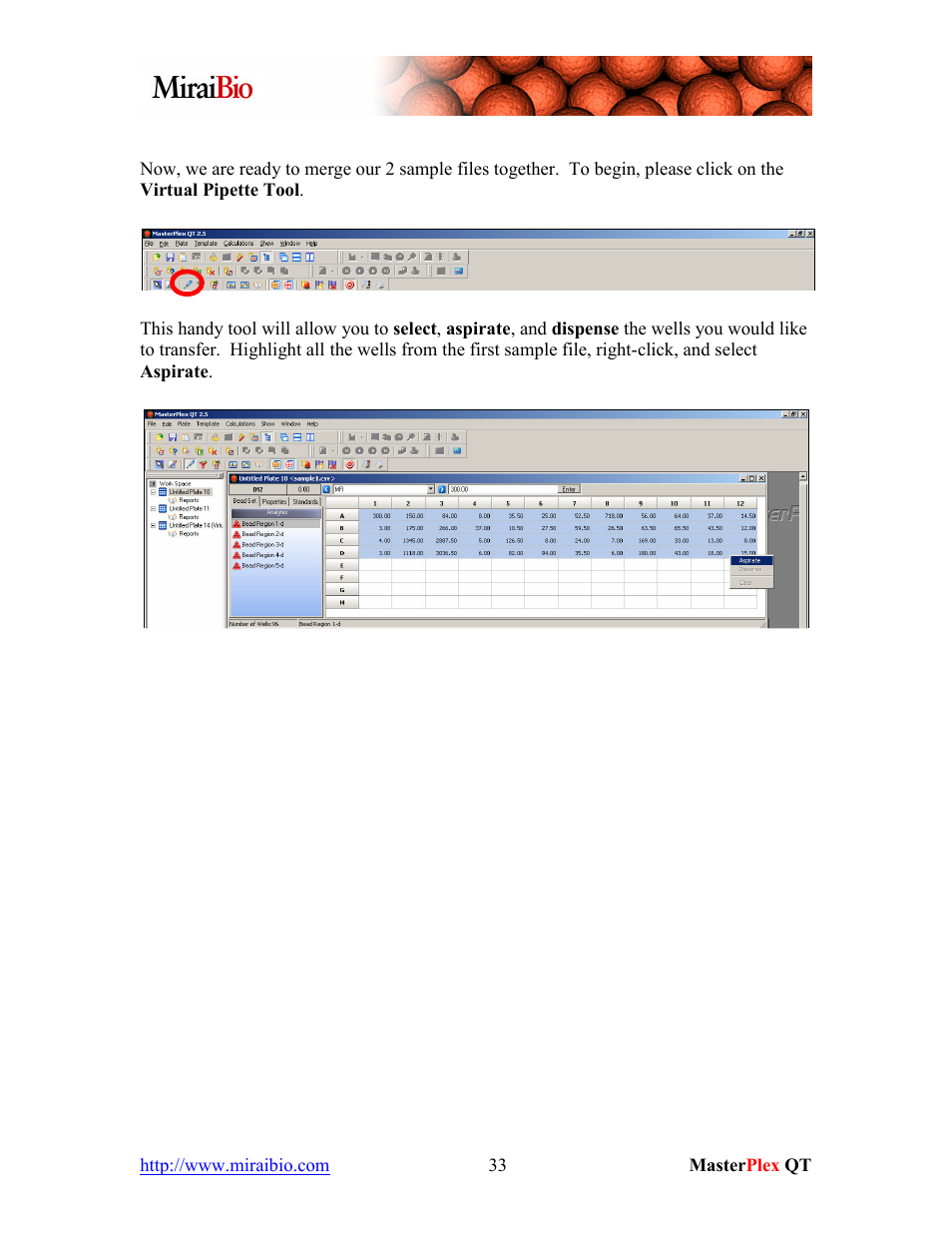 Luminex MasterPlex QT Tutorial Manual User Manual | Page 33 / 51