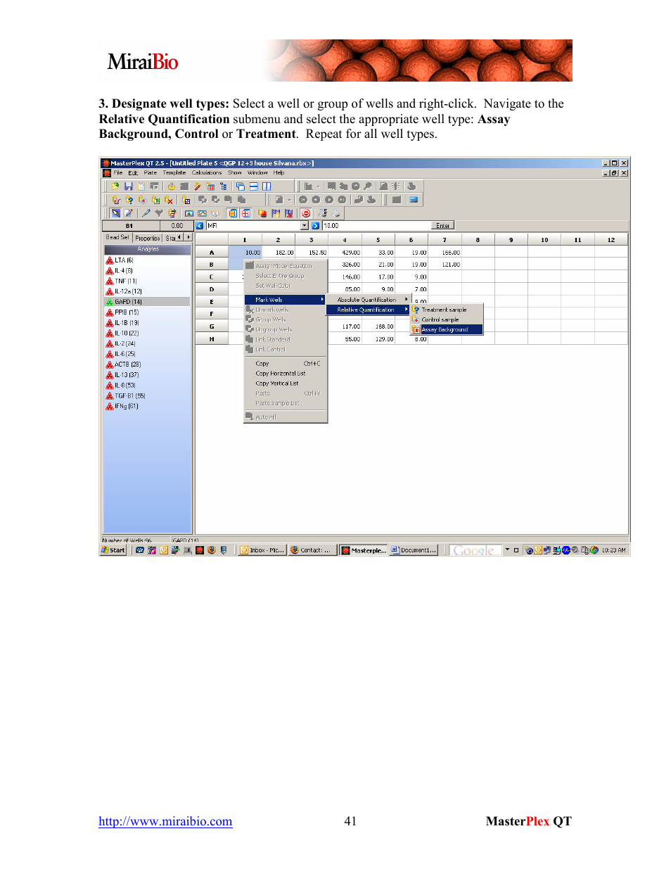 Luminex MasterPlex QT Tutorial Manual User Manual | Page 41 / 51