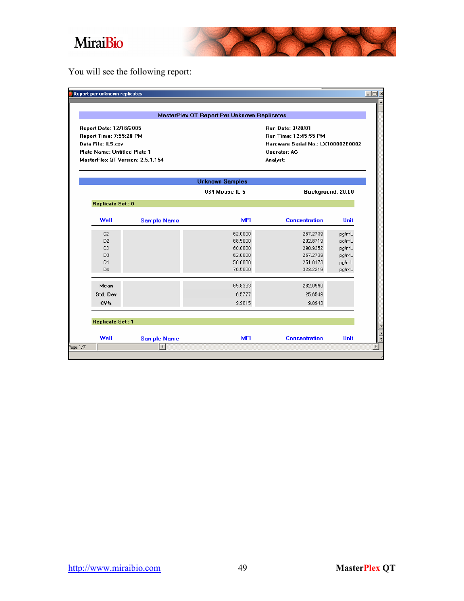 Luminex MasterPlex QT Tutorial Manual User Manual | Page 49 / 51