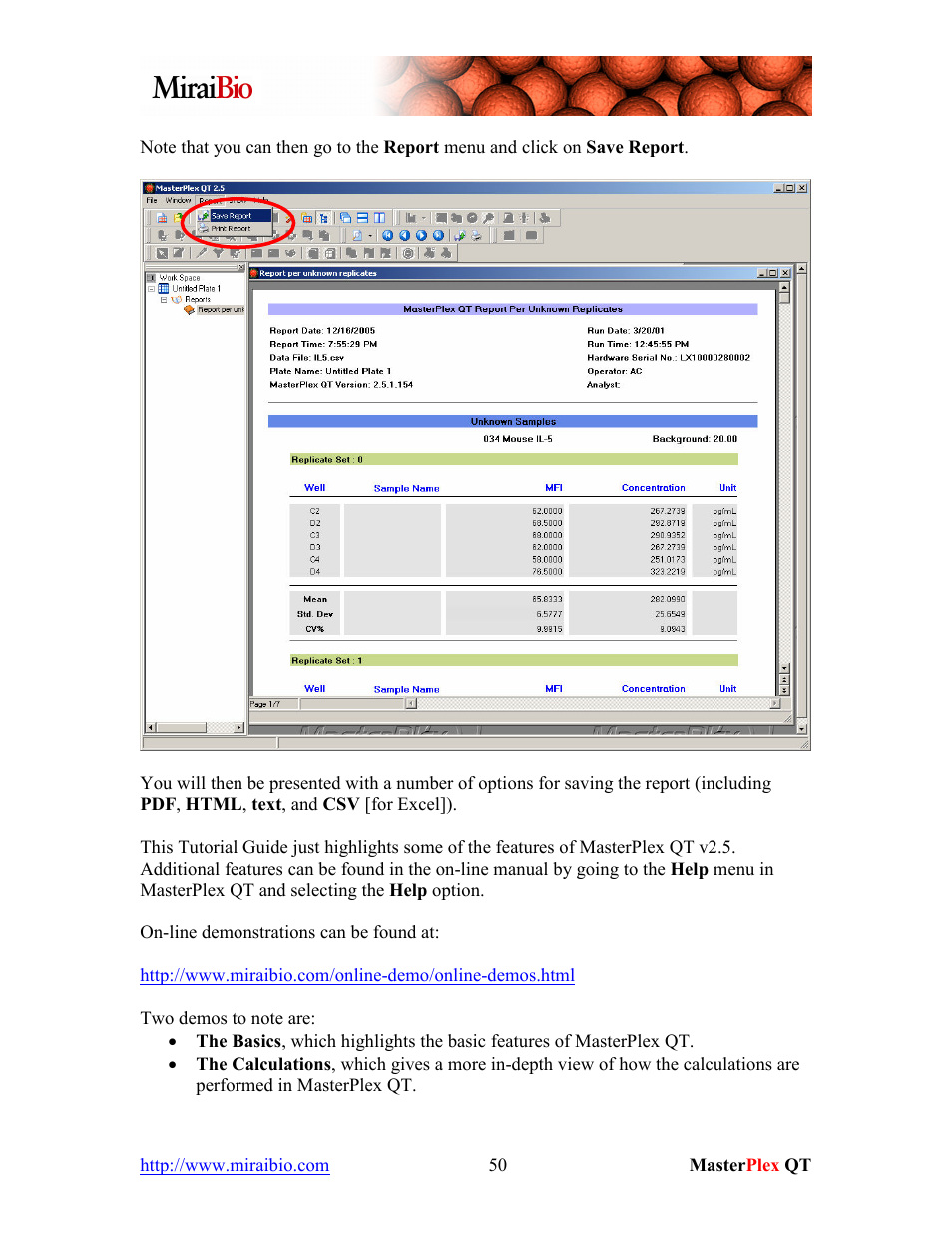 Luminex MasterPlex QT Tutorial Manual User Manual | Page 50 / 51