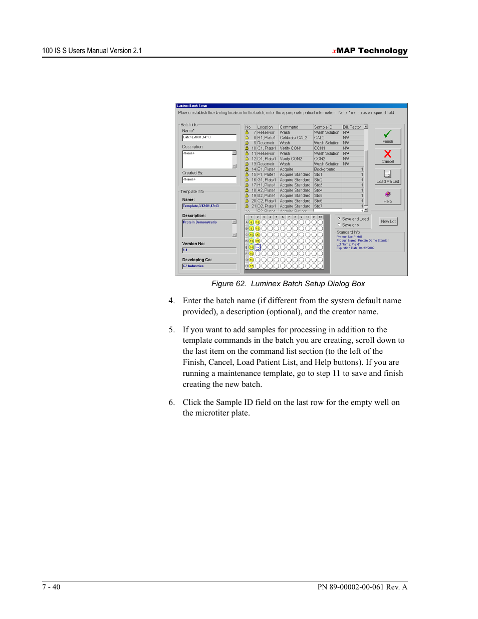 Luminex 100 IS User Manual, Version 2.1 User Manual | Page 100 / 184