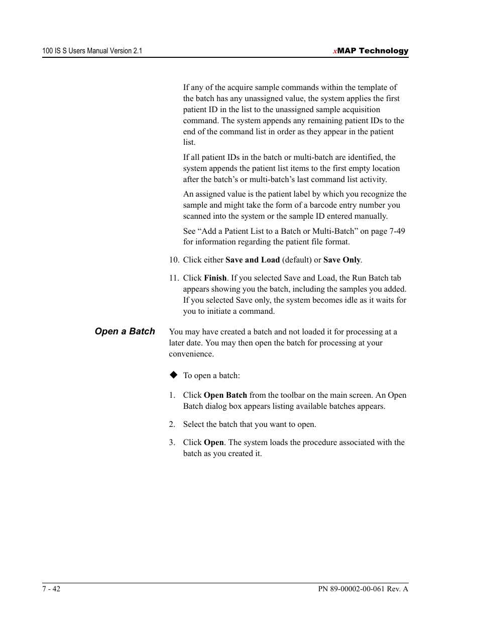 Luminex 100 IS User Manual, Version 2.1 User Manual | Page 102 / 184