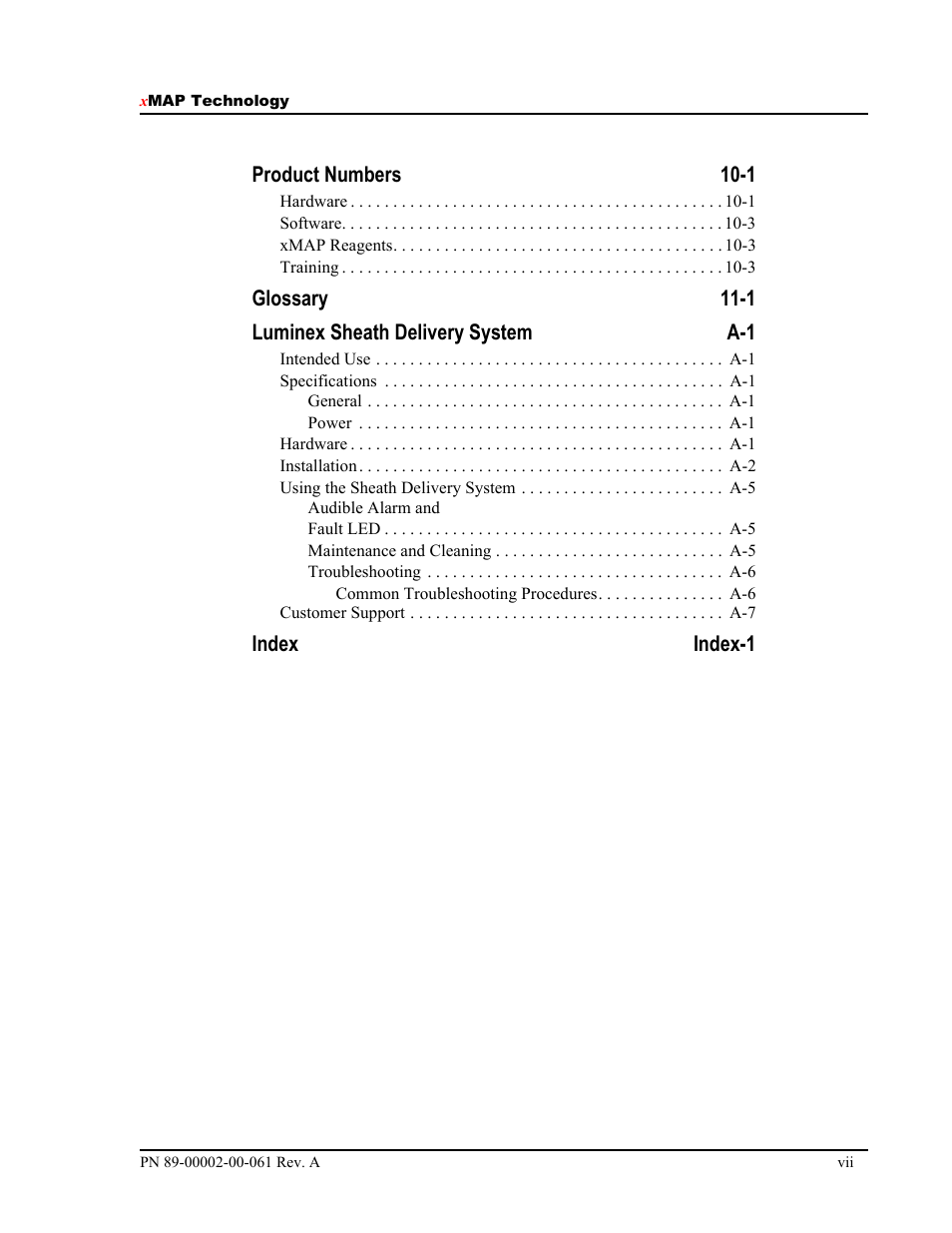 Luminex 100 IS User Manual, Version 2.1 User Manual | Page 11 / 184