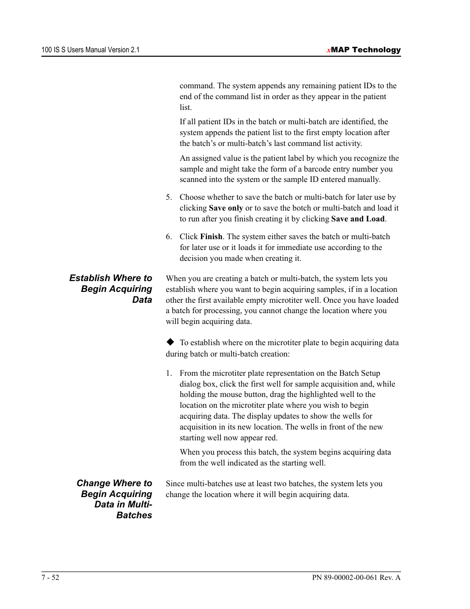 Luminex 100 IS User Manual, Version 2.1 User Manual | Page 112 / 184