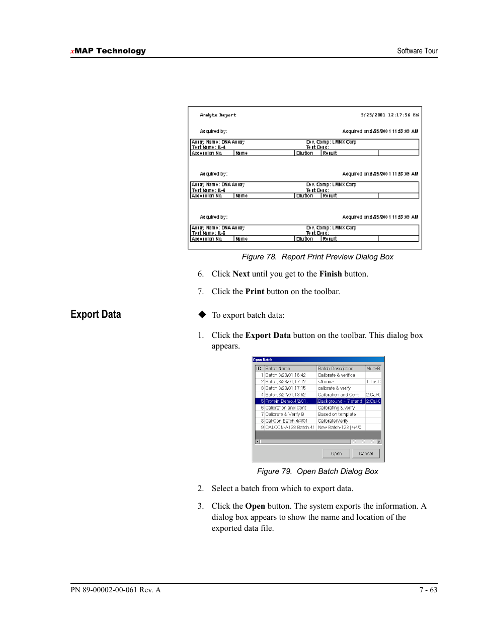 Export data | Luminex 100 IS User Manual, Version 2.1 User Manual | Page 123 / 184