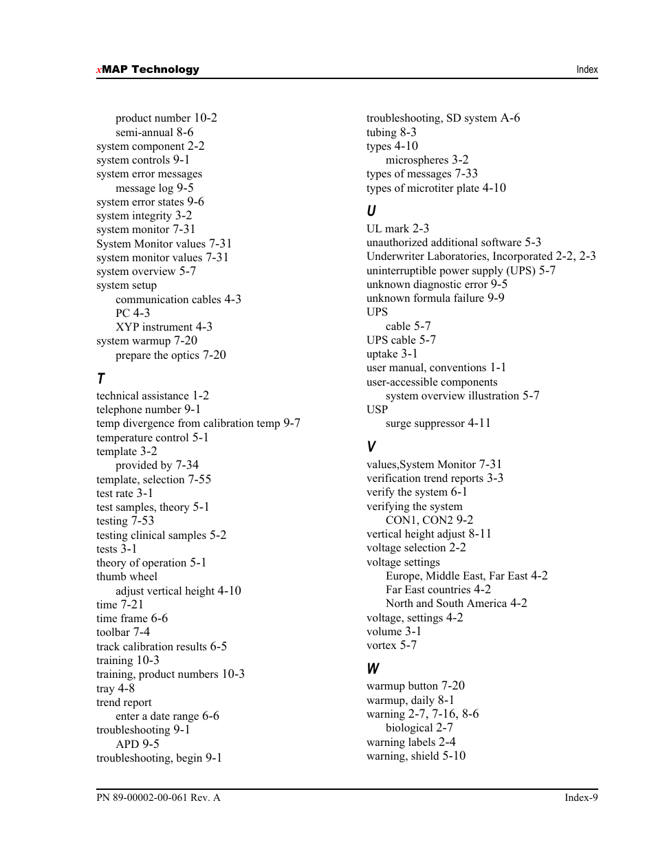 Luminex 100 IS User Manual, Version 2.1 User Manual | Page 183 / 184