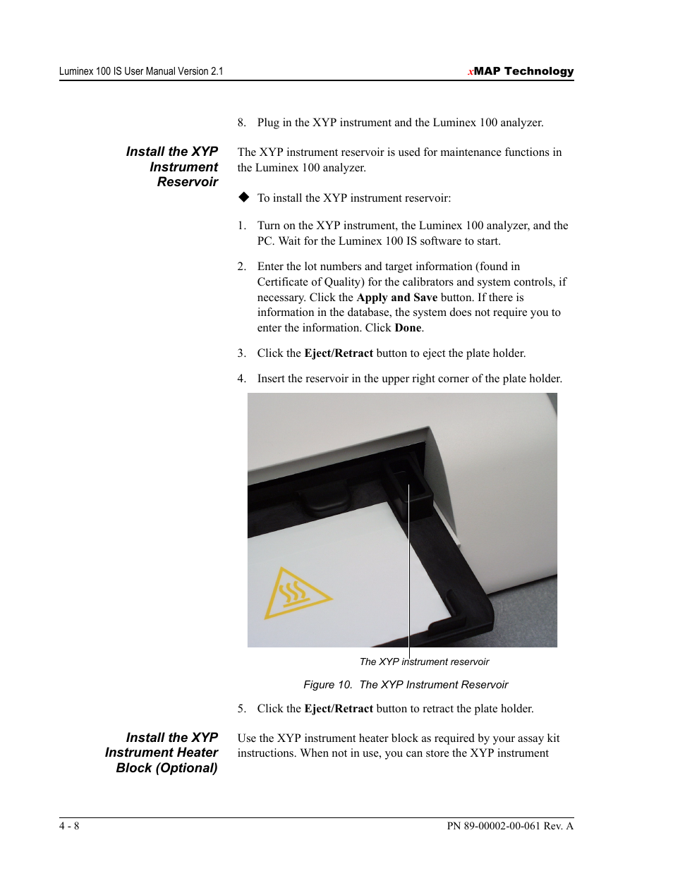 Luminex 100 IS User Manual, Version 2.1 User Manual | Page 34 / 184
