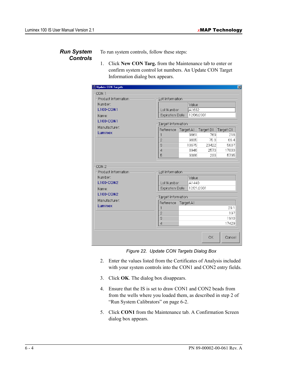 Luminex 100 IS User Manual, Version 2.1 User Manual | Page 56 / 184