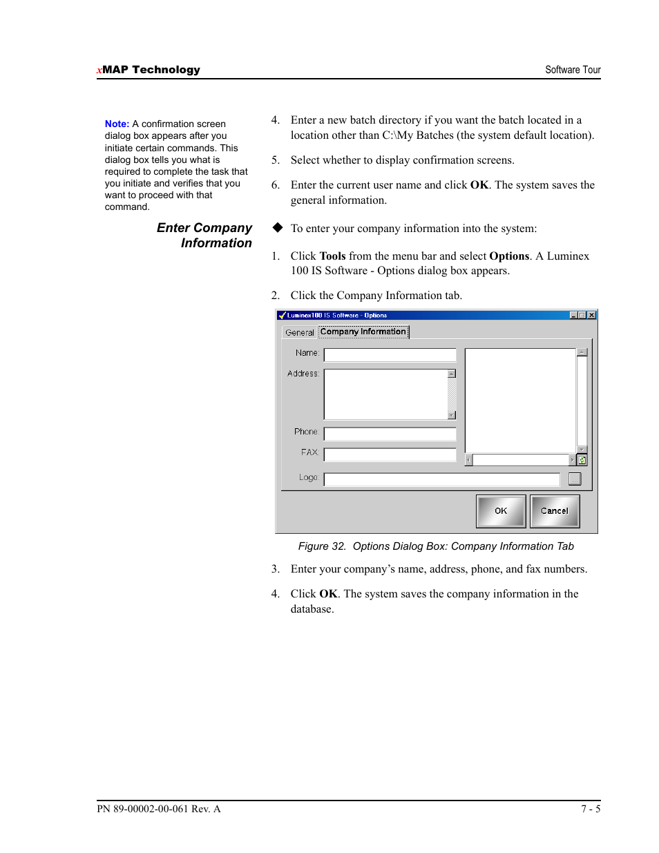 Luminex 100 IS User Manual, Version 2.1 User Manual | Page 65 / 184