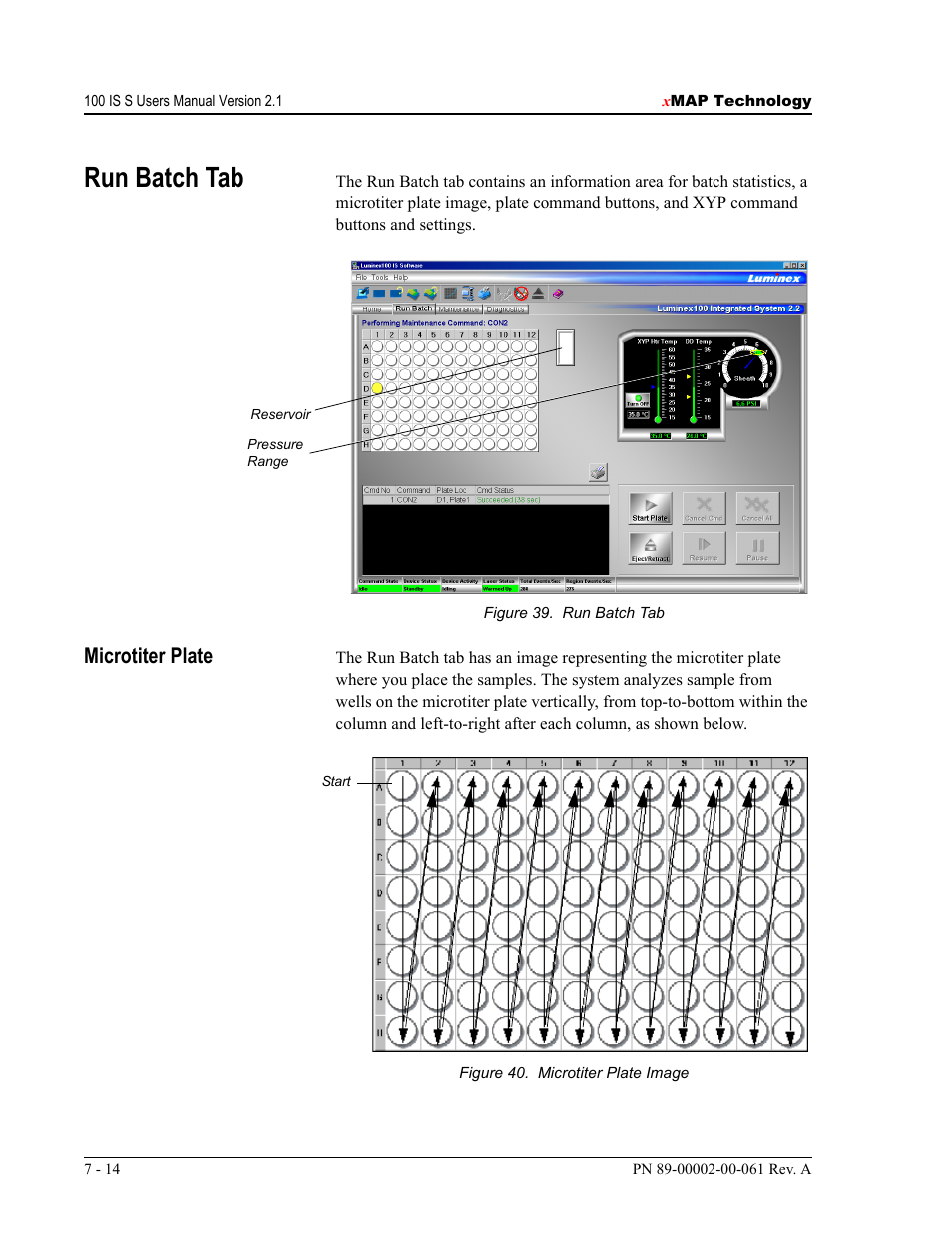 Run batch tab, Microtiter plate | Luminex 100 IS User Manual, Version 2.1 User Manual | Page 74 / 184