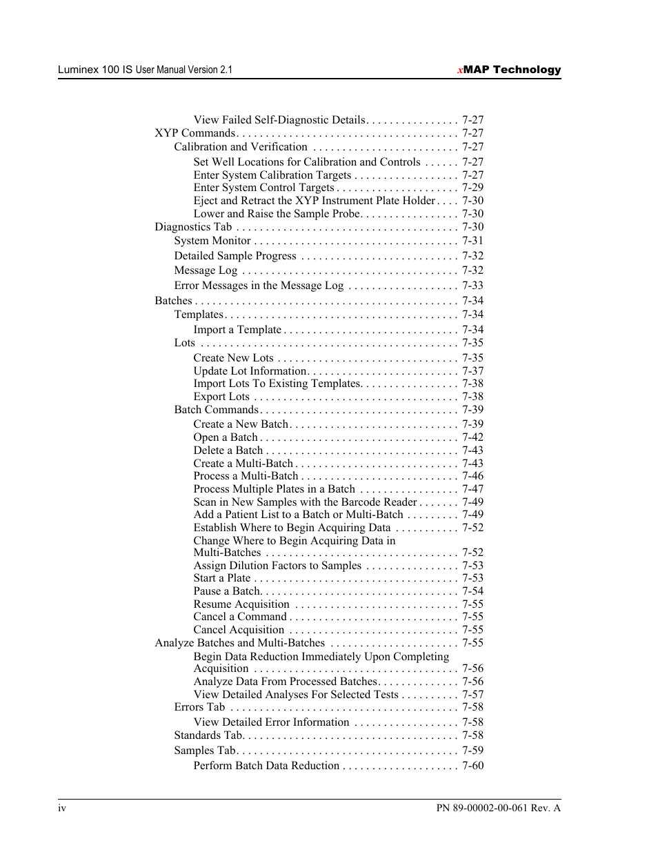 Luminex 100 IS User Manual, Version 2.1 User Manual | Page 8 / 184