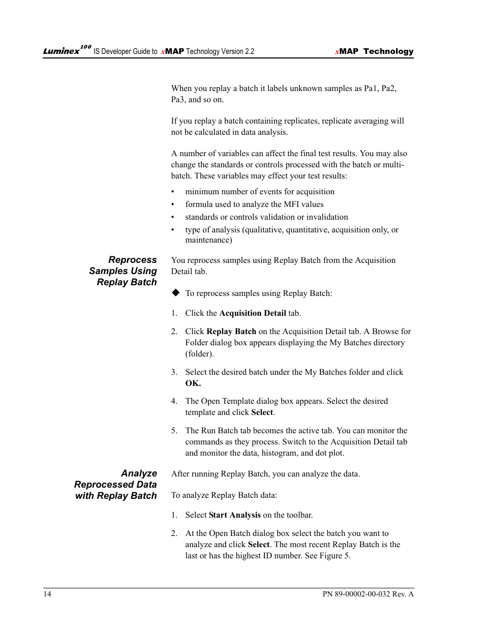 Luminex 100 IS Version 2.2 User Manual | Page 20 / 96