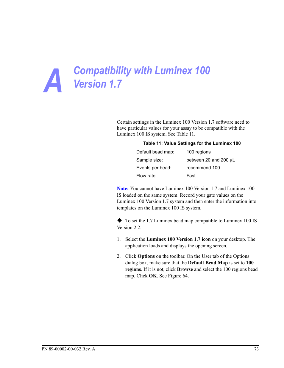 Luminex 100 IS Version 2.2 User Manual | Page 79 / 96