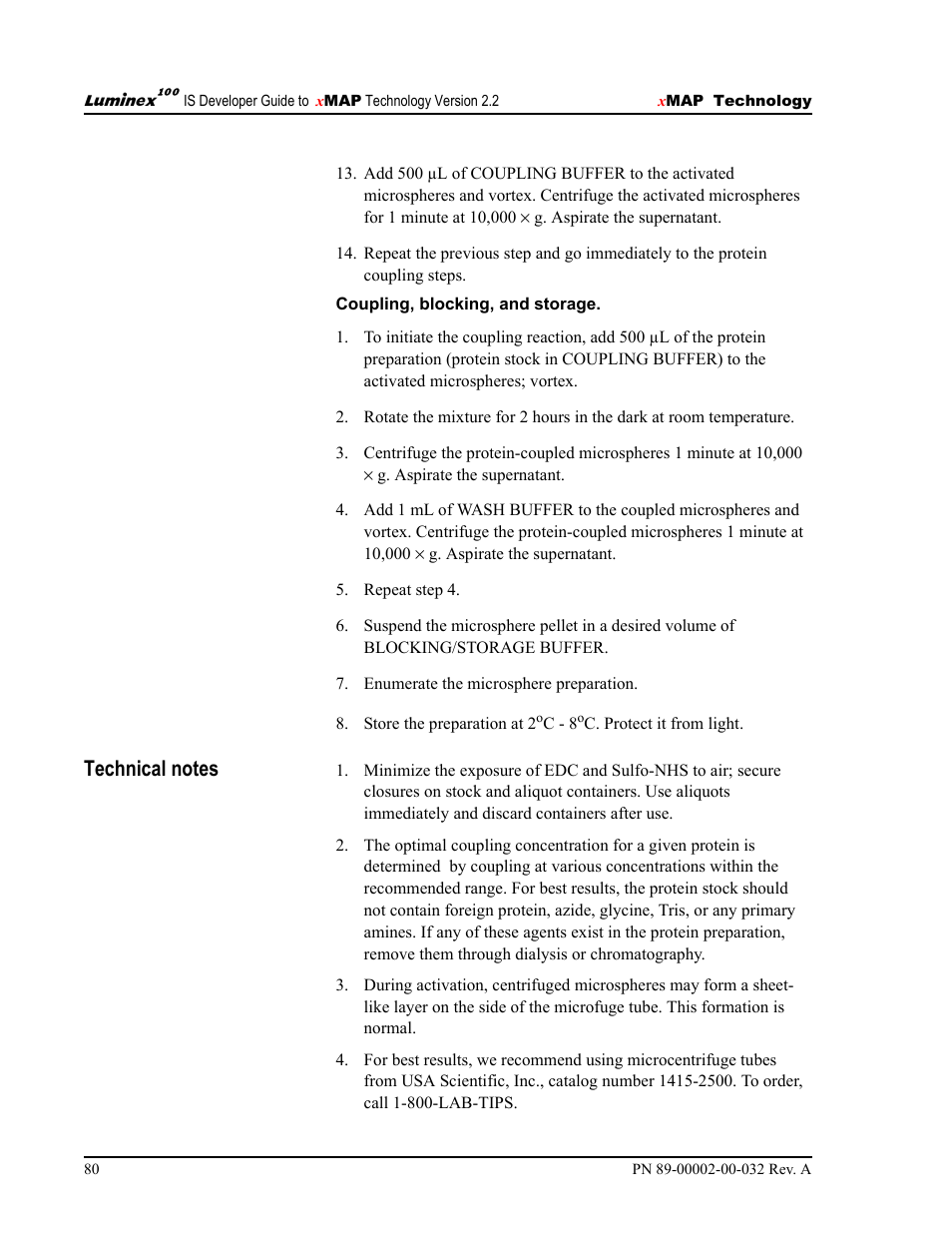 Luminex 100 IS Version 2.2 User Manual | Page 86 / 96