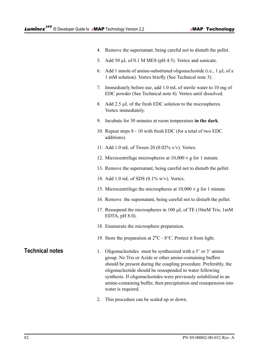 Luminex 100 IS Version 2.2 User Manual | Page 88 / 96