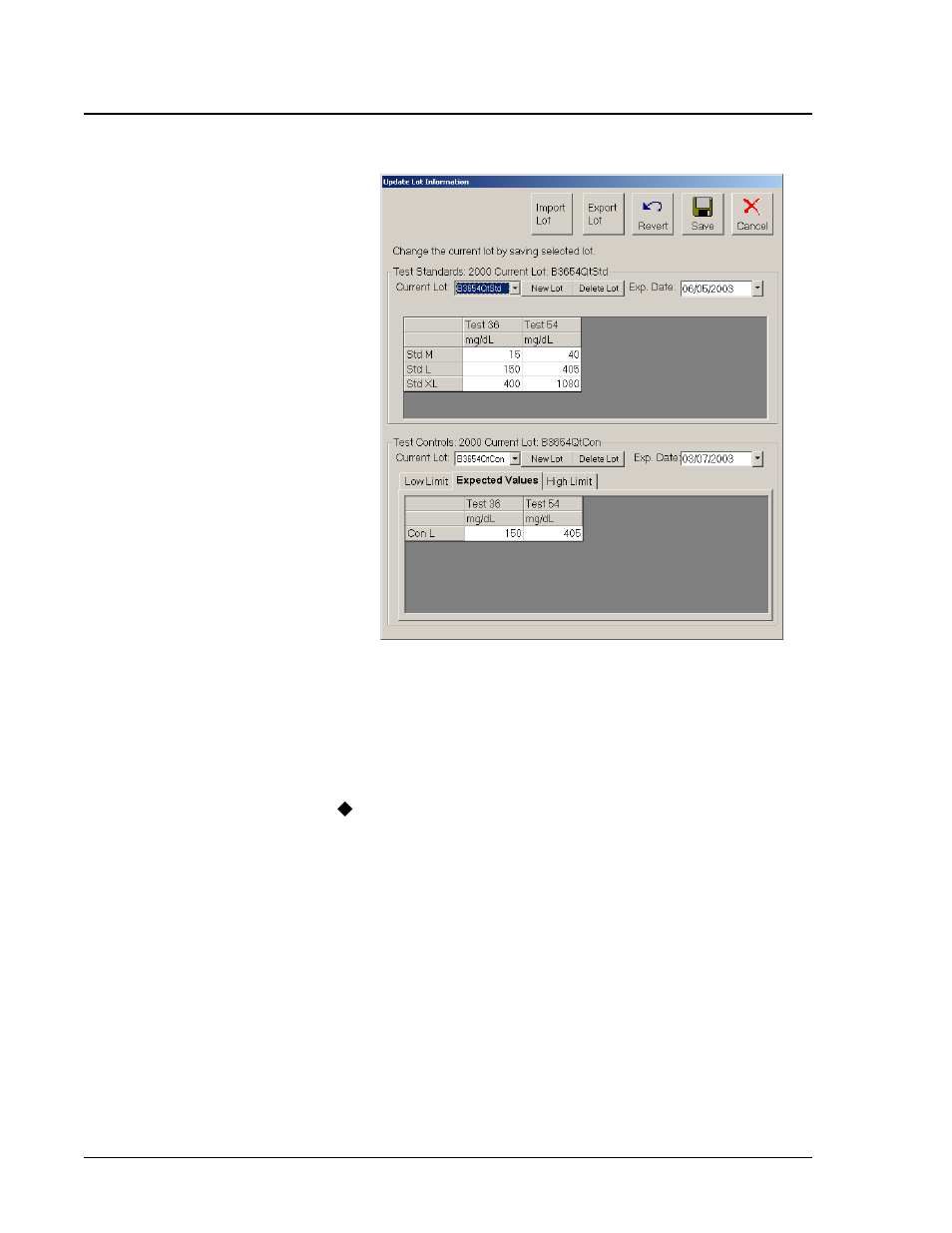 Edit lot information on a used template -74 | Luminex 100 IS Version 2.3 User Manual | Page 116 / 230