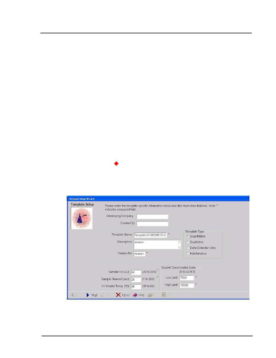 Create template, Quantitative assay template | Luminex 100 IS Developer Workbench Guide Version 2.3 User Manual | Page 21 / 74