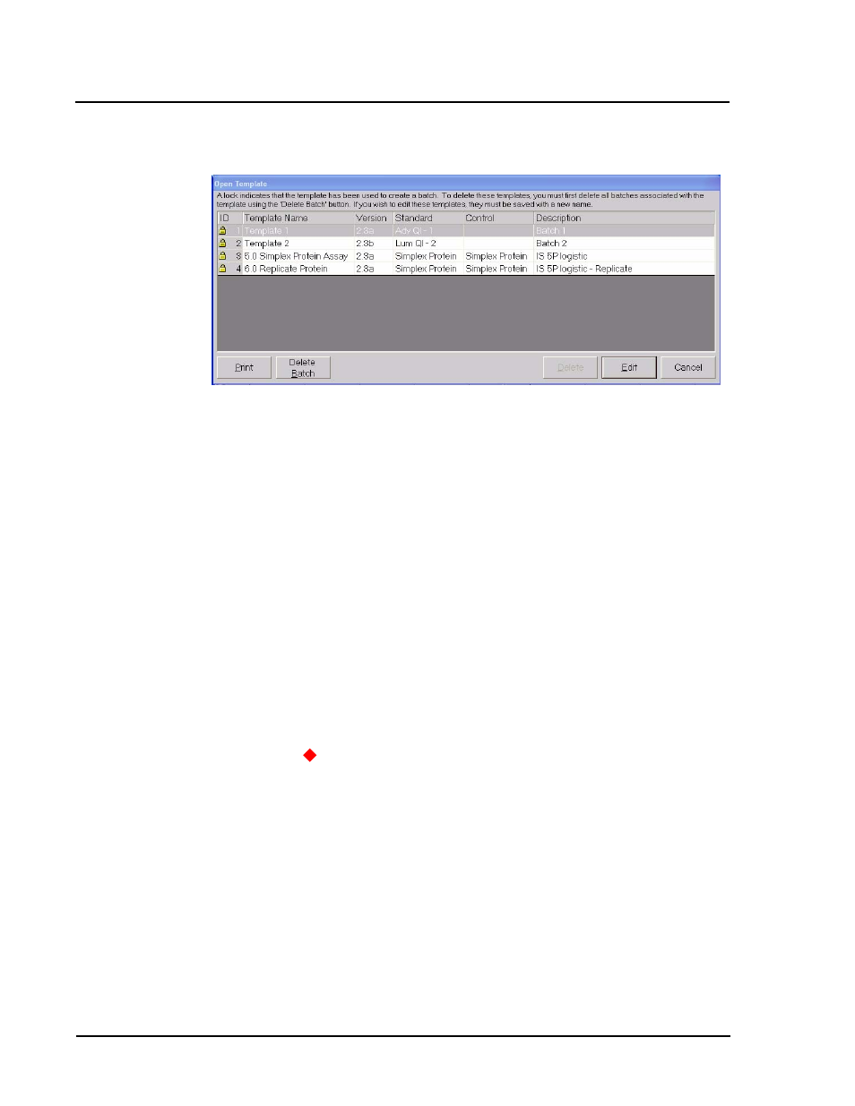 Print template information | Luminex 100 IS Developer Workbench Guide Version 2.3 User Manual | Page 46 / 74