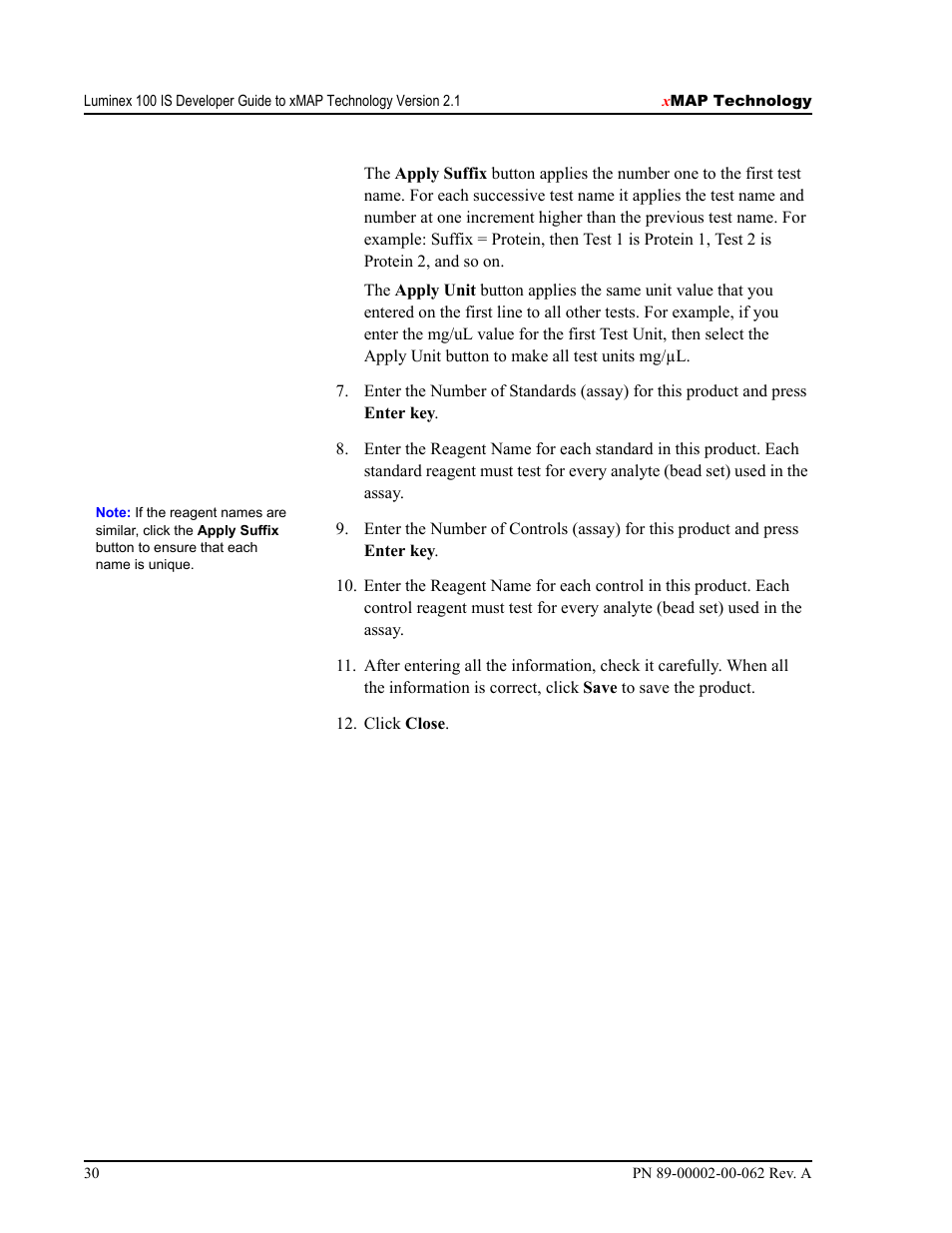 Luminex 100 IS Version 2.1 User Manual | Page 36 / 84