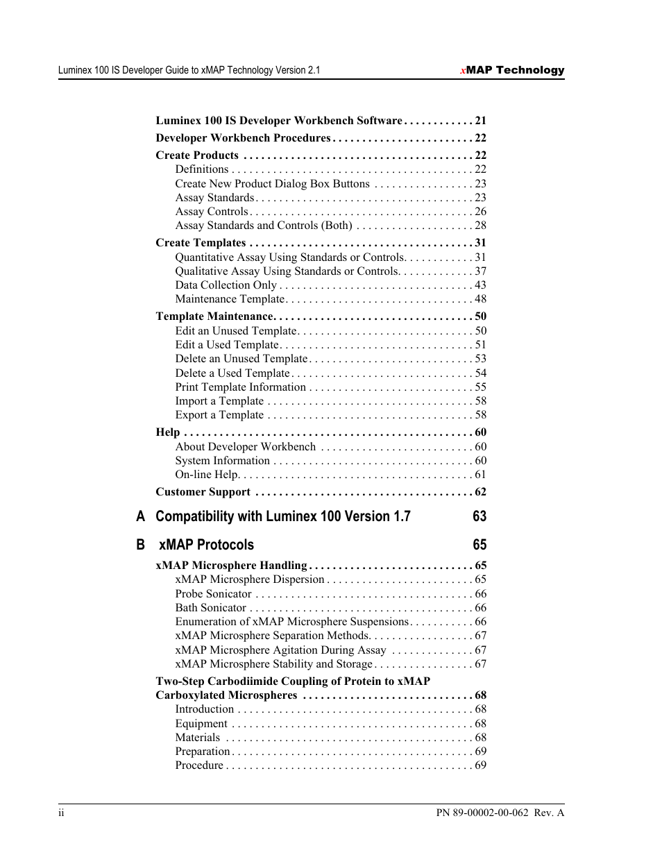 Luminex 100 IS Version 2.1 User Manual | Page 4 / 84