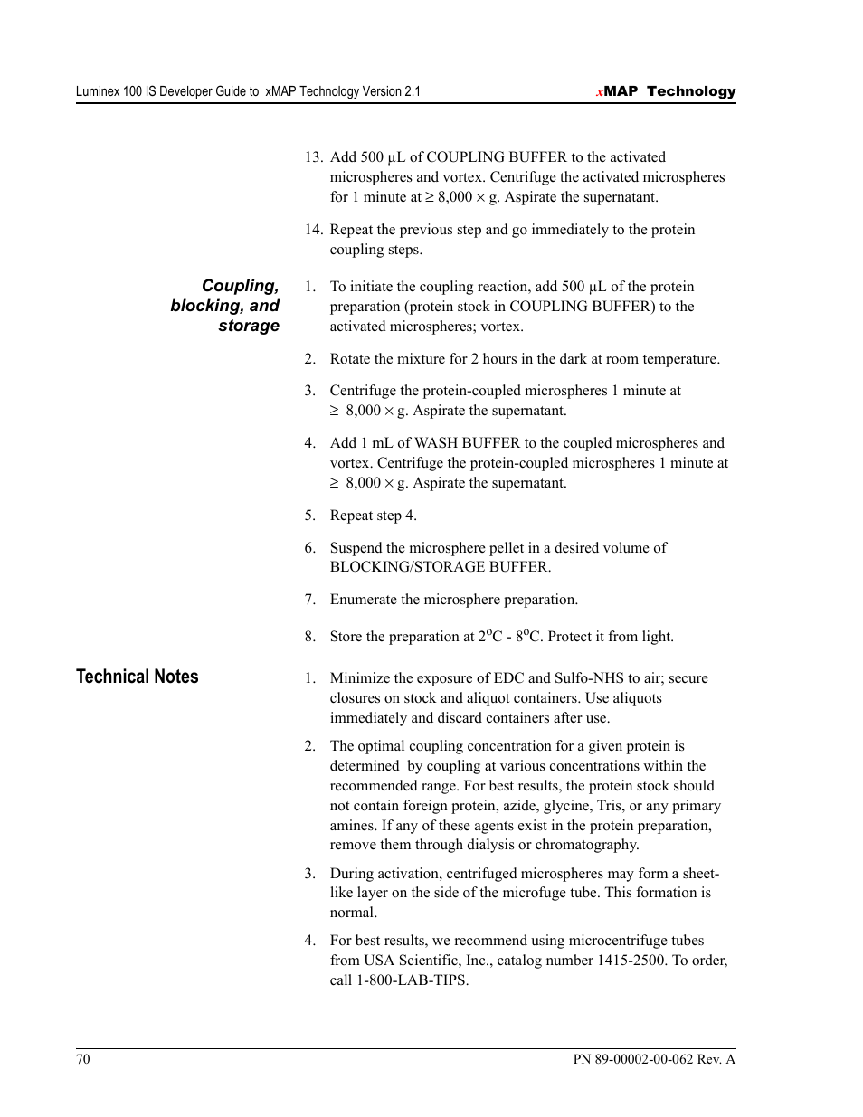 Luminex 100 IS Version 2.1 User Manual | Page 76 / 84