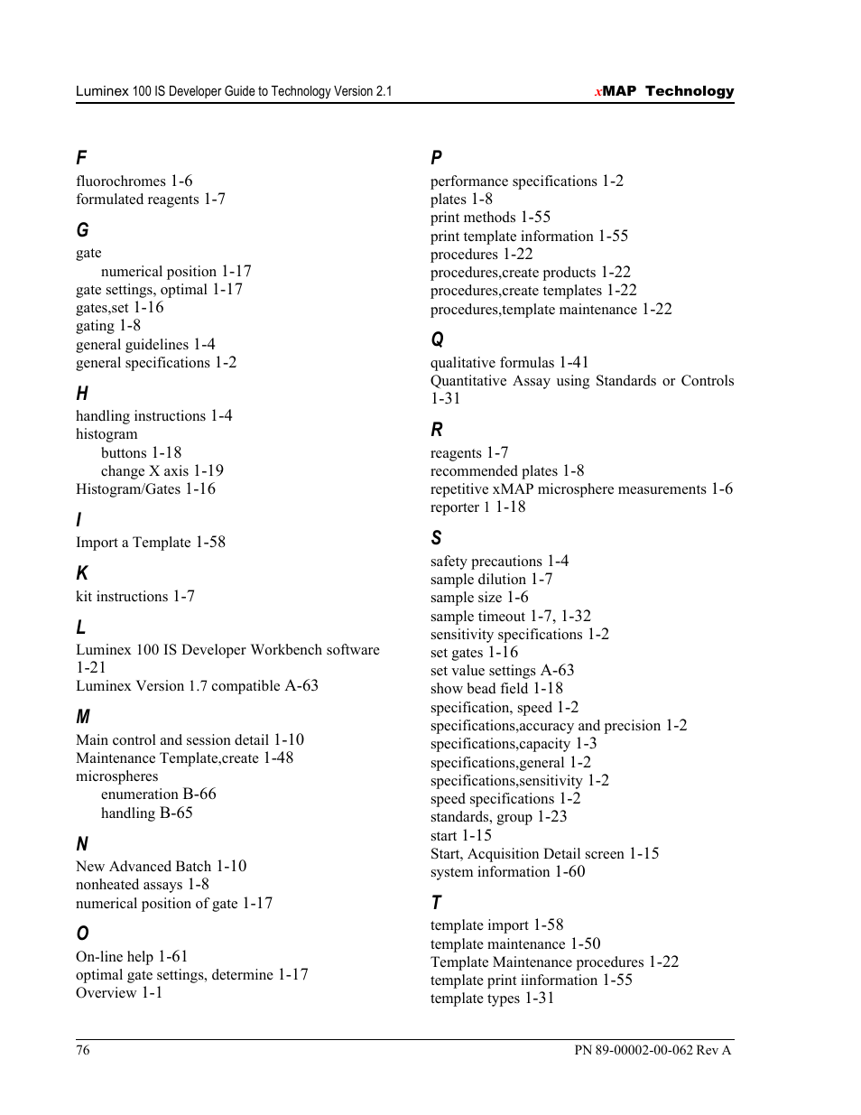 Luminex 100 IS Version 2.1 User Manual | Page 82 / 84