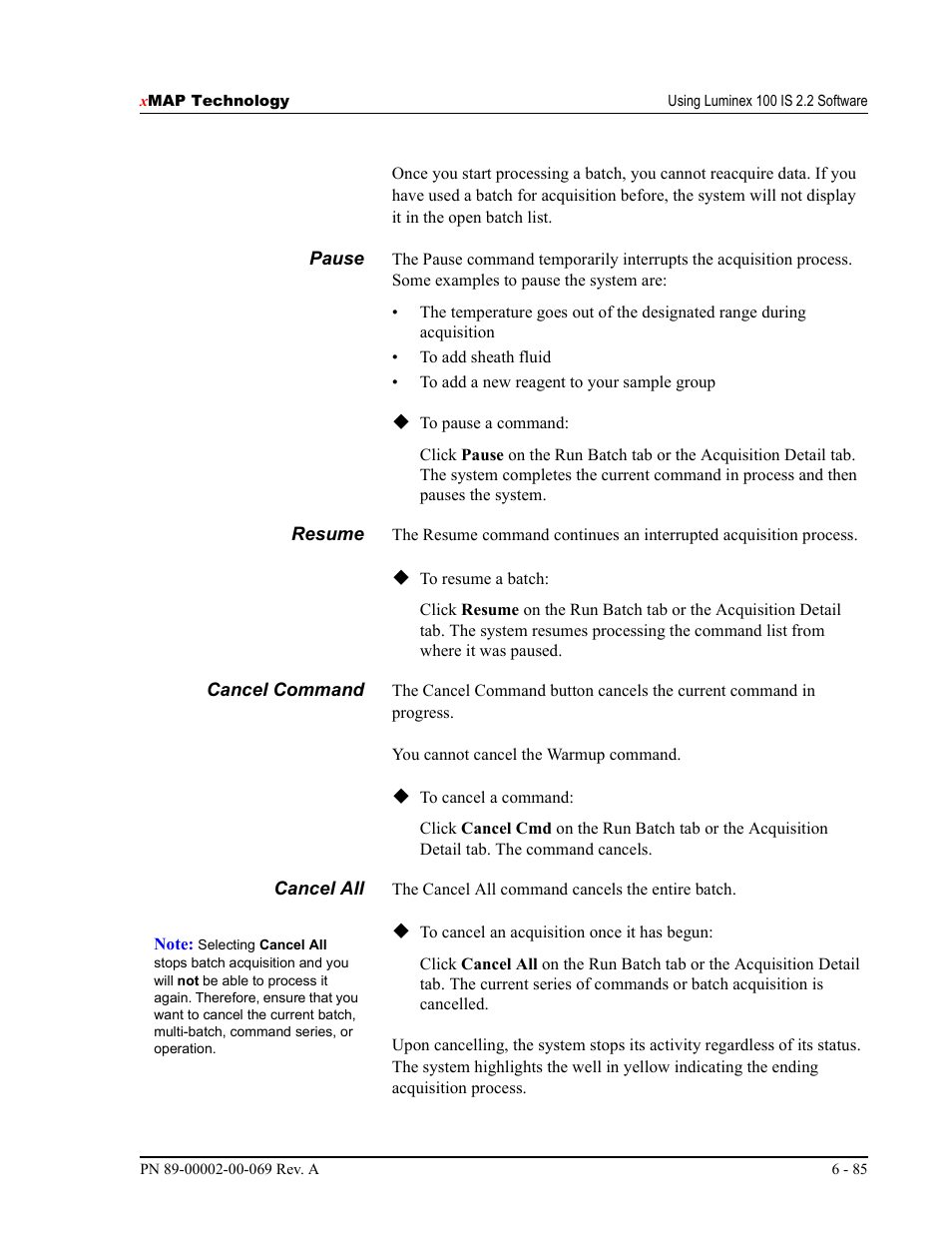 Luminex 100 IS Version 2.2 User Manual | Page 139 / 246