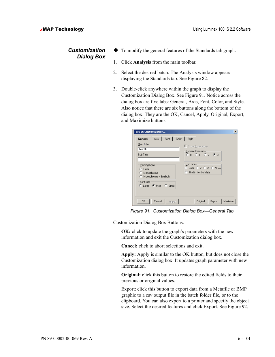 Luminex 100 IS Version 2.2 User Manual | Page 155 / 246