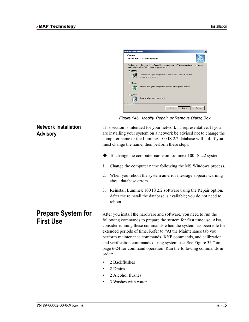 Prepare system for first use | Luminex 100 IS Version 2.2 User Manual | Page 221 / 246