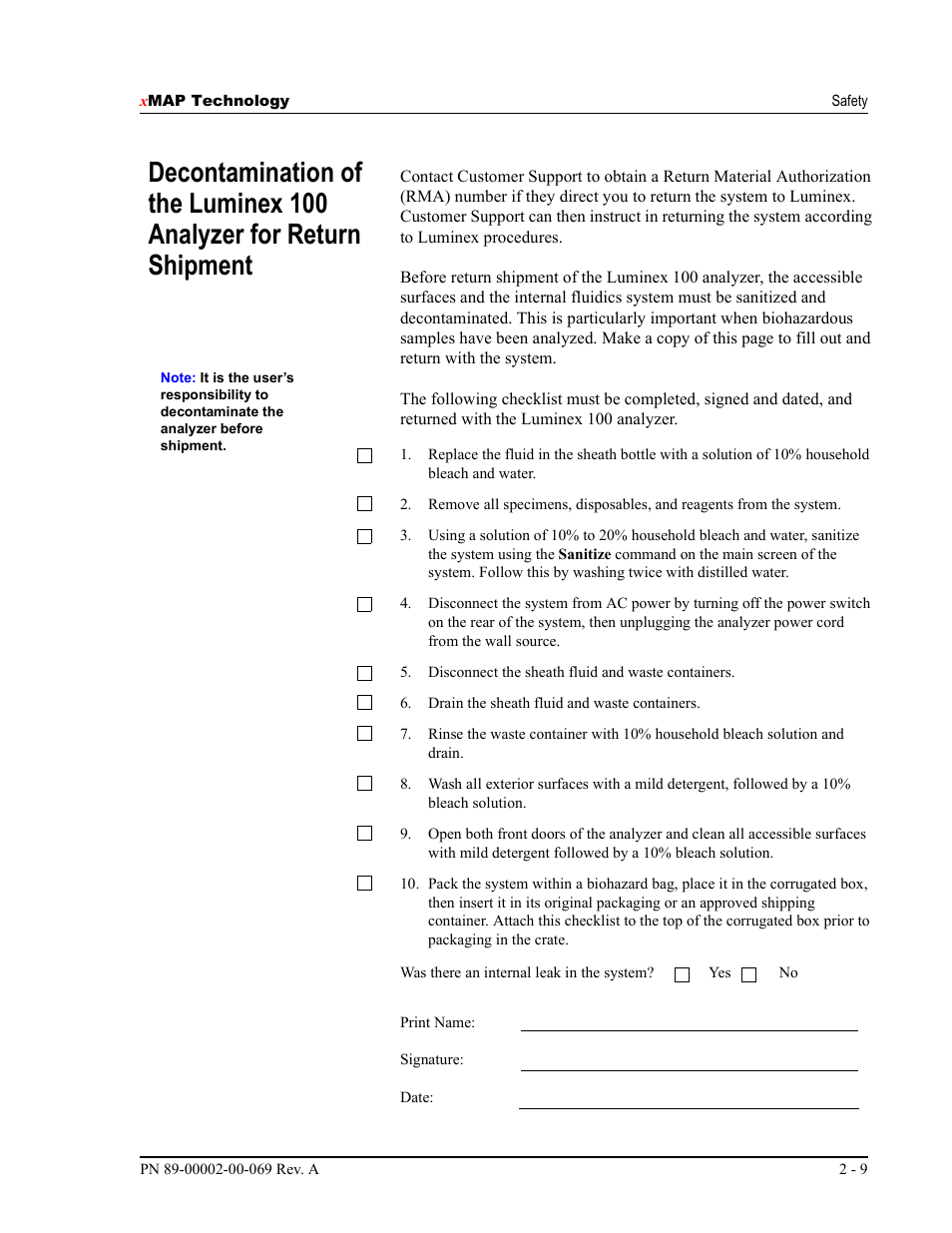 Luminex 100 IS Version 2.2 User Manual | Page 25 / 246