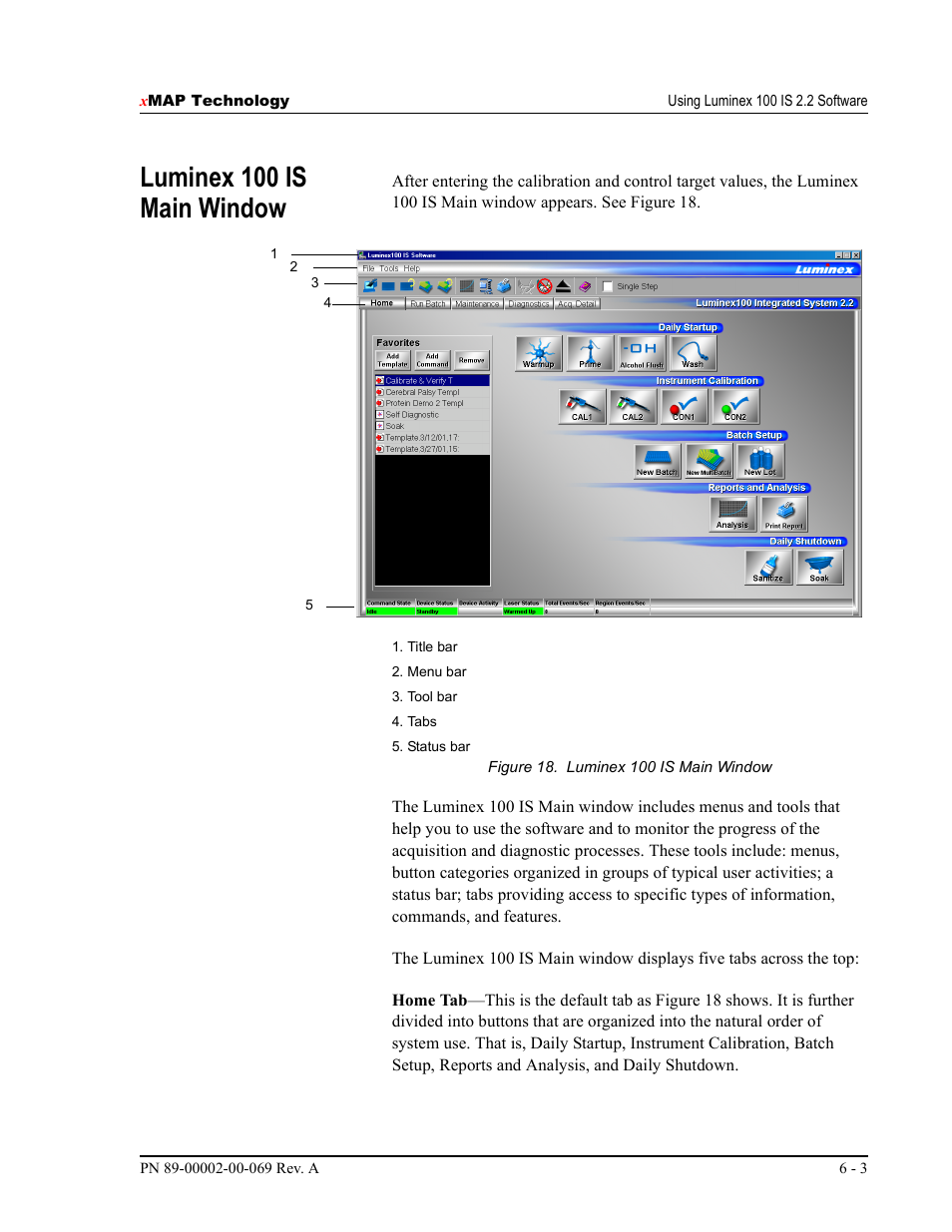 Luminex 100 is main window | Luminex 100 IS Version 2.2 User Manual | Page 57 / 246