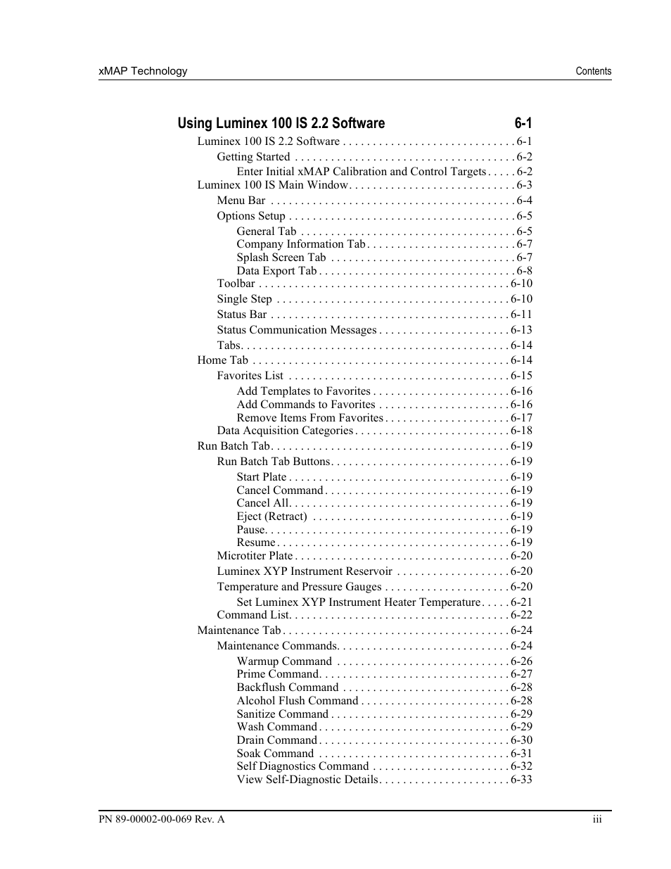 Luminex 100 IS Version 2.2 User Manual | Page 7 / 246