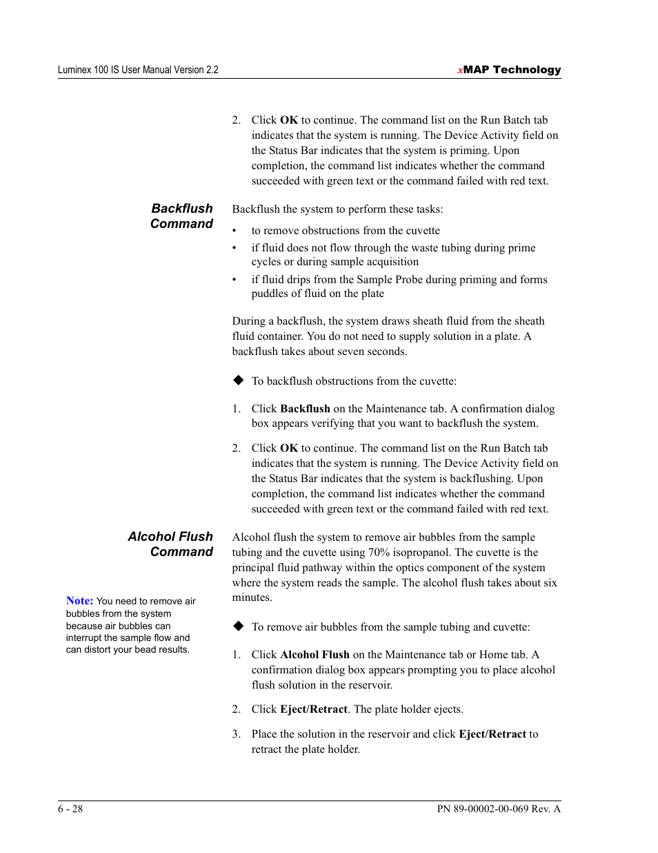 Luminex 100 IS Version 2.2 User Manual | Page 82 / 246