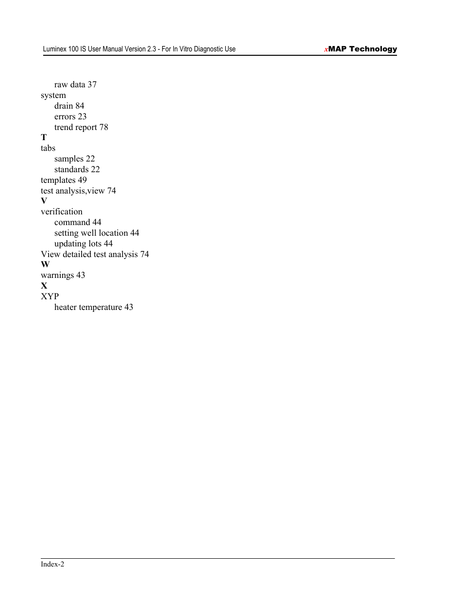 Luminex IS Version 2.3 (IVD) User Manual | Page 116 / 116