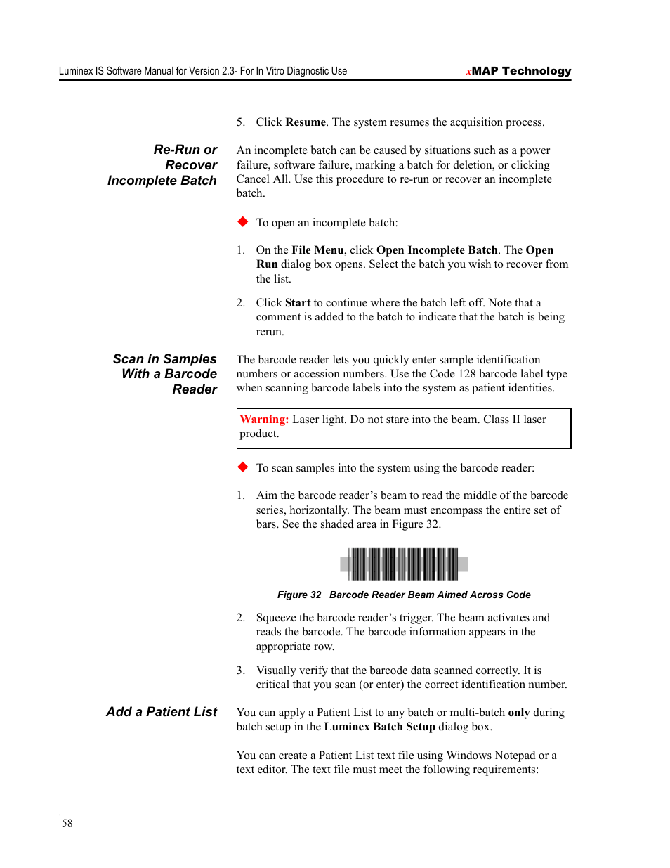 Luminex IS Version 2.3 (IVD) User Manual | Page 68 / 116