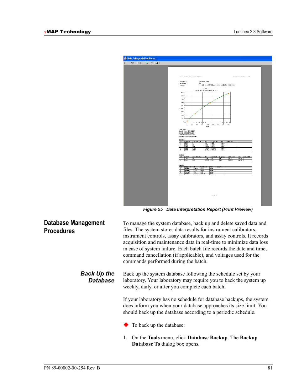 Database management procedures | Luminex IS Version 2.3 (IVD) User Manual | Page 91 / 116