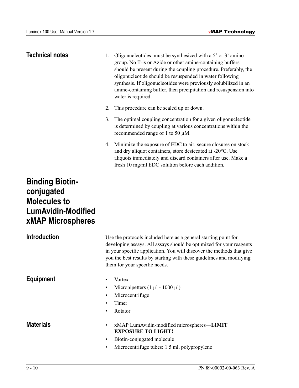 Luminex 100 User Manual Version 1.7 User Manual | Page 120 / 146
