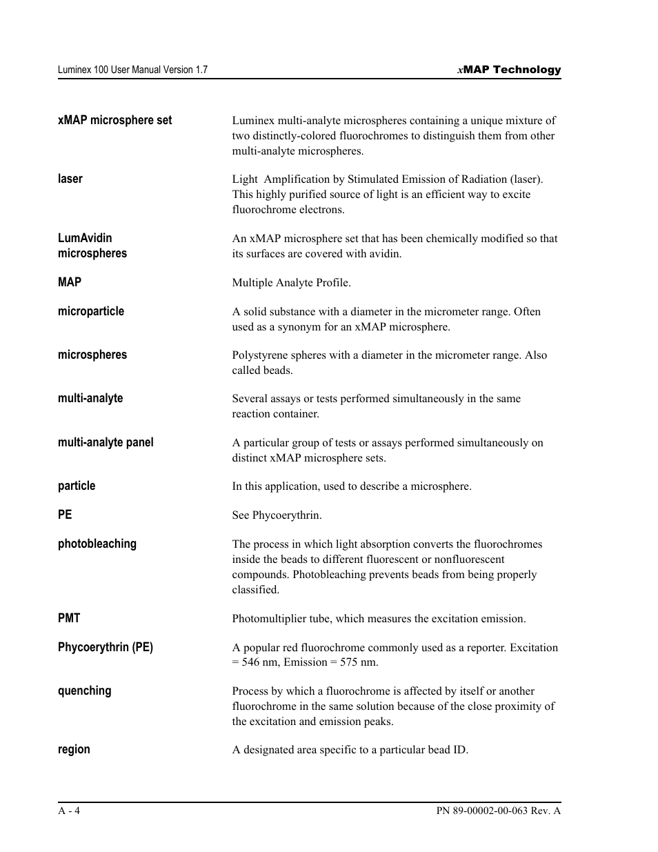 Luminex 100 User Manual Version 1.7 User Manual | Page 126 / 146
